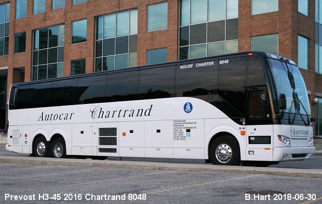 BUS/AUTOBUS: Prevost H3-45 2016 Chartrand