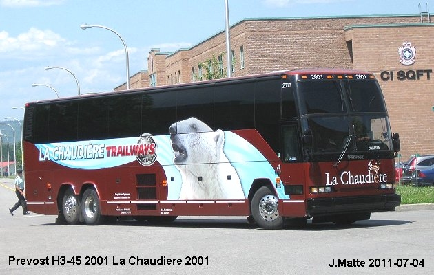 BUS/AUTOBUS: Prevost H3-45 2001 Chaudiere