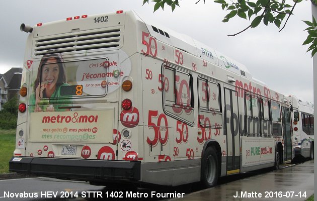 BUS/AUTOBUS: Novabus H3-45 2014 STTR
