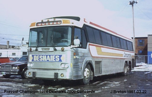 BUS/AUTOBUS: Prevost Champion 1974 Concorde