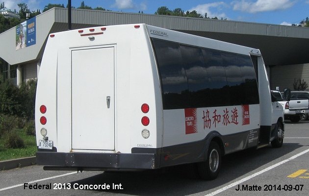 BUS/AUTOBUS: Federal Mid-size 2013 Concorde Intl