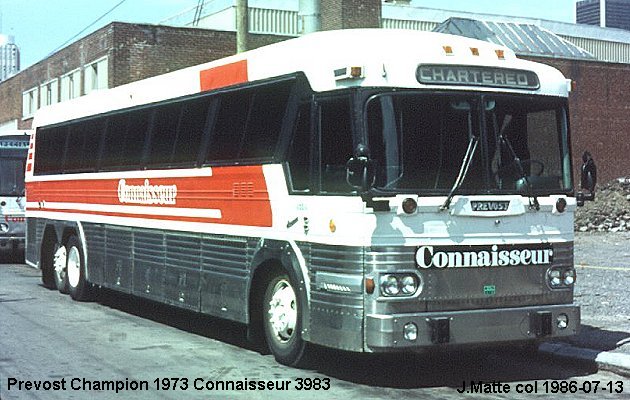 BUS/AUTOBUS: Prevost Champion 1973 Connaisseur