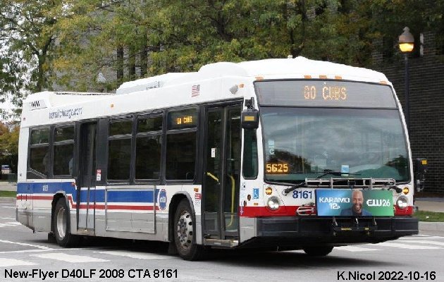 BUS/AUTOBUS: New Flyer D40LF 2008 Chicago Transit