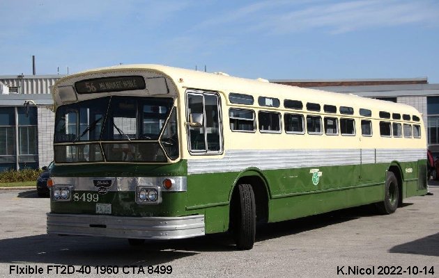 BUS/AUTOBUS: Flxible FT2D-40 1960 Chicago Transit