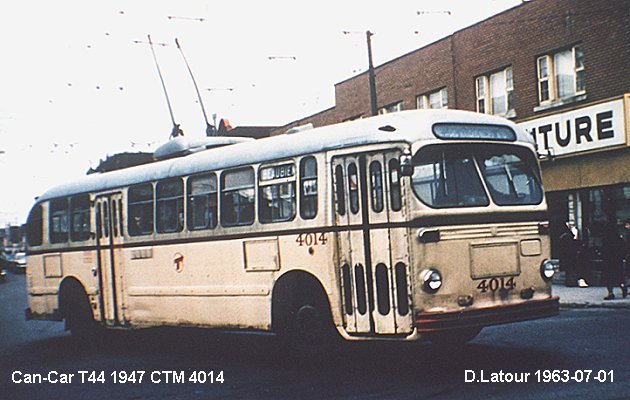 BUS/AUTOBUS: Can-Car T44 1947 C.T.M.