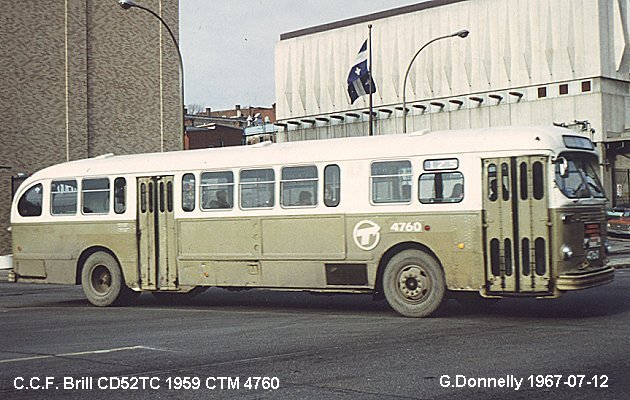 BUS/AUTOBUS: C.C.F./Brill CD52TC 1959 C.T.M.