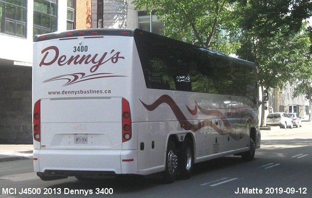 BUS/AUTOBUS: MCI J4500 2013 Dennys