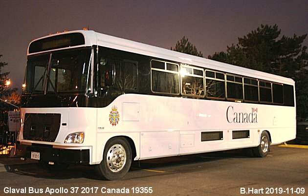 BUS/AUTOBUS: Glavalbus Apollo 37 2017 DND Canada