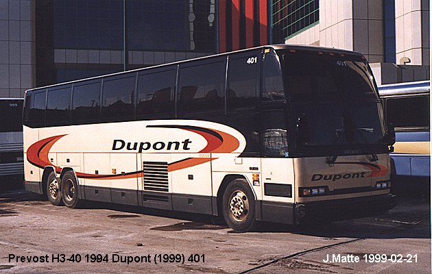 BUS/AUTOBUS: Prevost H3-40 1994 Dupont (1999)