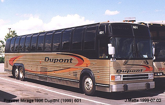 BUS/AUTOBUS: Prevost Mirage 1996 Dupont (1999)