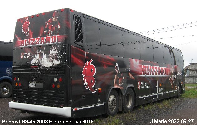 BUS/AUTOBUS: Prevost H3-45 2003 Fleurs de Lys