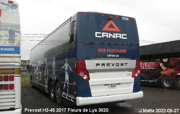 BUS/AUTOBUS: Prevost H3-45 2017 Fleurs de Lys
