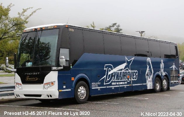BUS/AUTOBUS: Prevost H3-45 2017 Fleurs de Lys