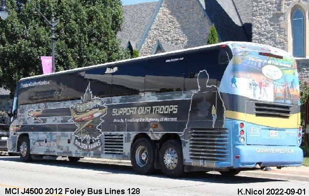 BUS/AUTOBUS: MCI J4500 2012 Foley