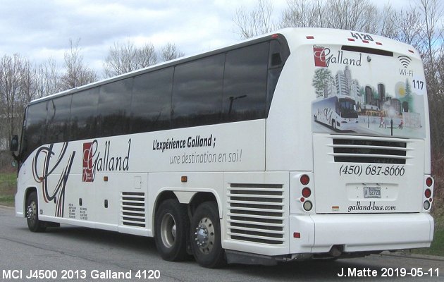 BUS/AUTOBUS: MCI J4500 2013 Galland