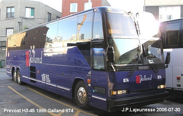 BUS/AUTOBUS: Prevost H3-45 1998 Galland
