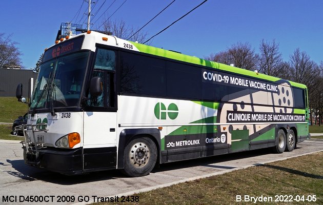 BUS/AUTOBUS: MCI D4500CT 2009 Go Transit