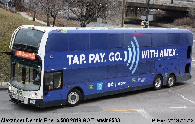BUS/AUTOBUS: Alexander-Dennis Enviro 500 2019 Go Transit