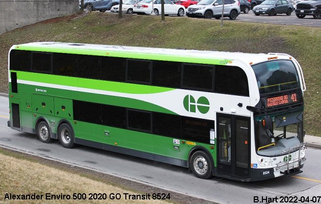 BUS/AUTOBUS: Alexander-Dennis Enviro 500 2020 Go Transit