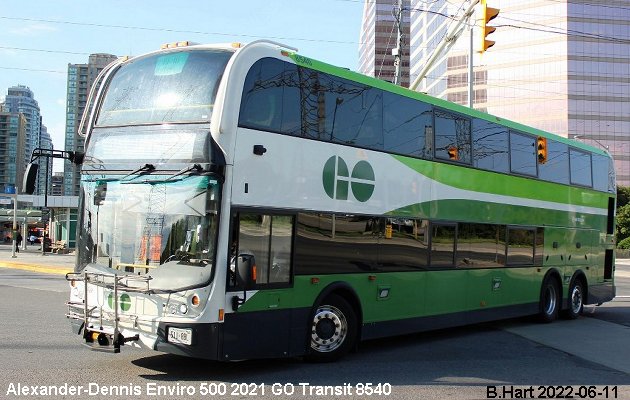 BUS/AUTOBUS: Alexander-Dennis Enviro 500 2021 Go Transit