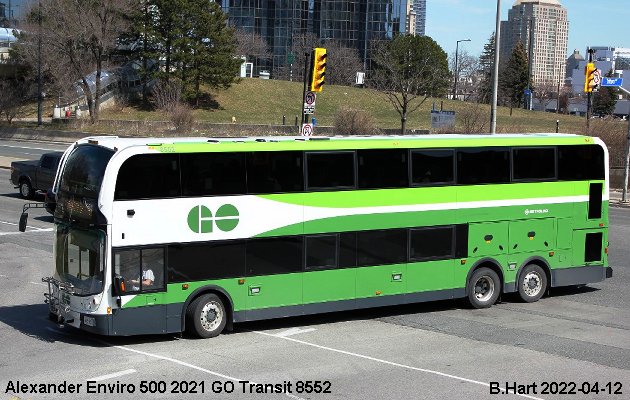 BUS/AUTOBUS: Alexander-Dennis Enviro 500 2021 Go Transit