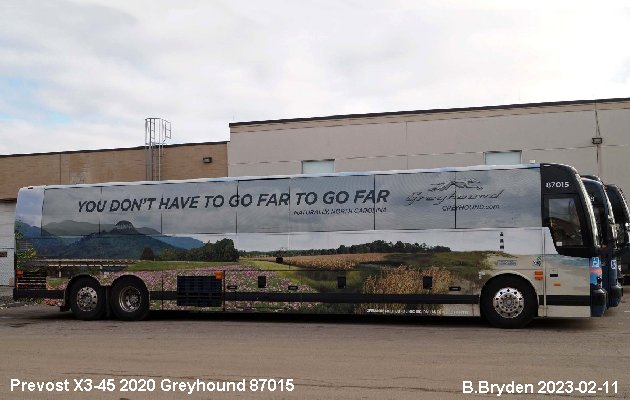 BUS/AUTOBUS: Prevost X3-45 2020 Greyhound