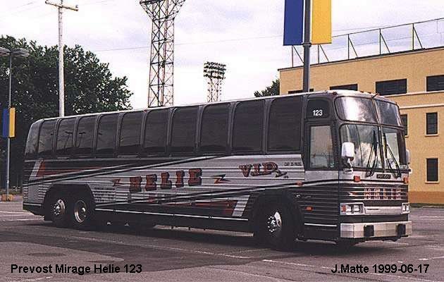 BUS/AUTOBUS: Prevost Le Mirage 1993 Helie