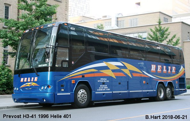 BUS/AUTOBUS: Prevost H3-41 1996 Helie