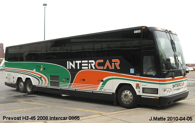 BUS/AUTOBUS: Prevost H3-45 2008 Intercar