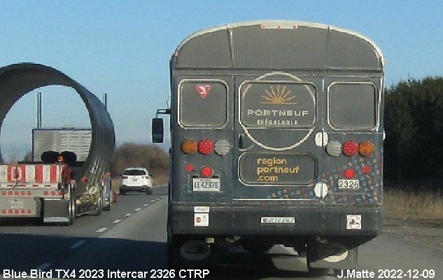 BUS/AUTOBUS: Blue Bird TX4 2023 Intercar