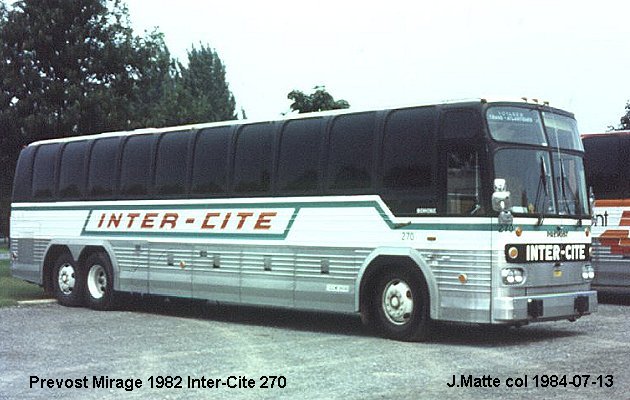 BUS/AUTOBUS: Prevost Le Mirage 1982 Intercite