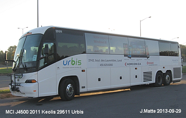 BUS/AUTOBUS: MCI J4500 2011 Keolis