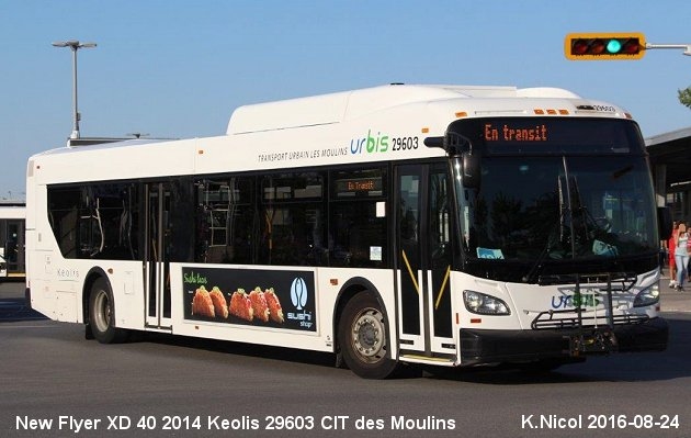 BUS/AUTOBUS: New Flyer XD40 2014 Keolis