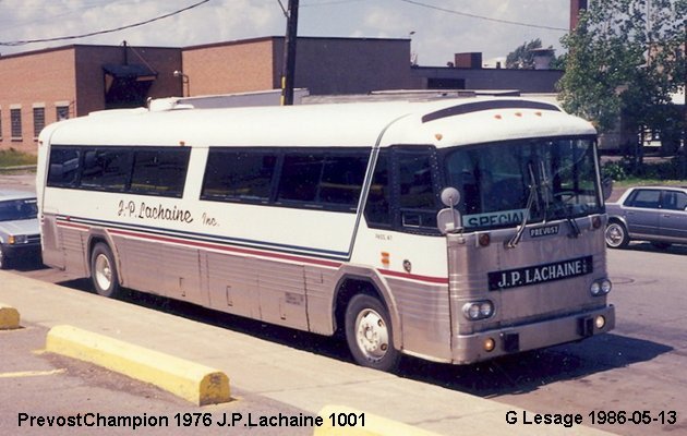 BUS/AUTOBUS: Prevost Champion 1976 Lachaine
