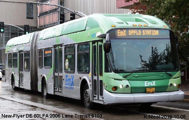 BUS/AUTOBUS: New Flyer DE60 LFA 2006 Lane Transit