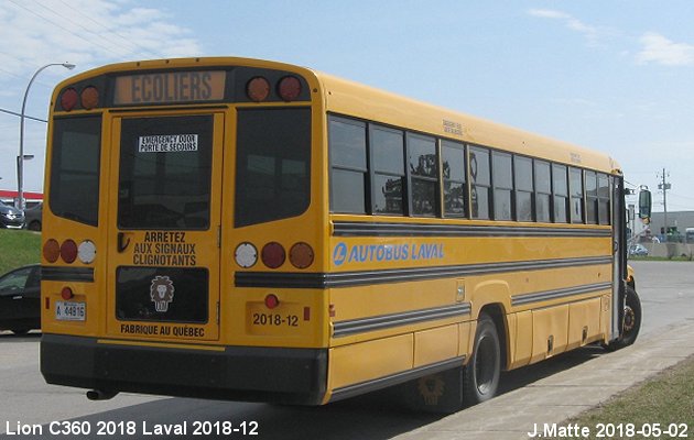 BUS/AUTOBUS: Lion C360 2018 Laval