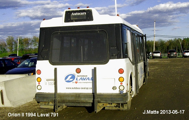 BUS/AUTOBUS: Orion II 1994 Autobus Laval