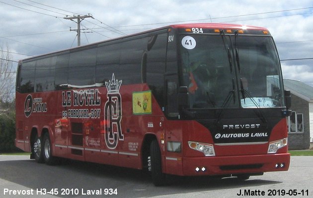 BUS/AUTOBUS: Prevost H3-45 2010 Laval