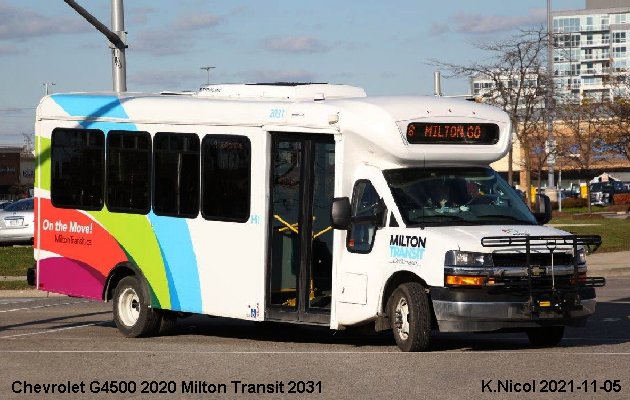 BUS/AUTOBUS: Chevrolet G4500 2020 Milton Transit