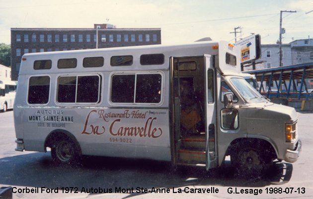 BUS/AUTOBUS: Corbeil Midi 1972 Mont Ste-Anne