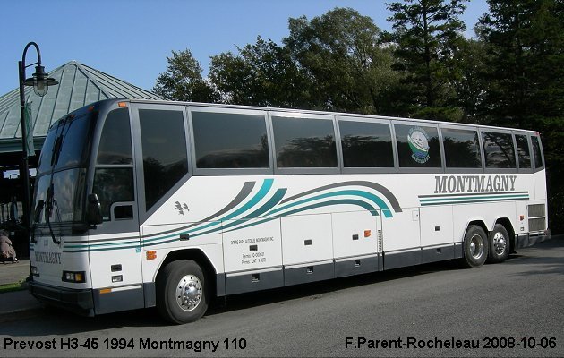 BUS/AUTOBUS: Prevost H3-45 1994 Montmagny