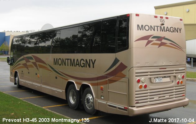 BUS/AUTOBUS: Prevost H3-45 2003 Montmagny