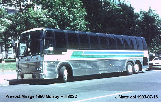 BUS/AUTOBUS: Prevost Le Mirage 1980 Murray Hill