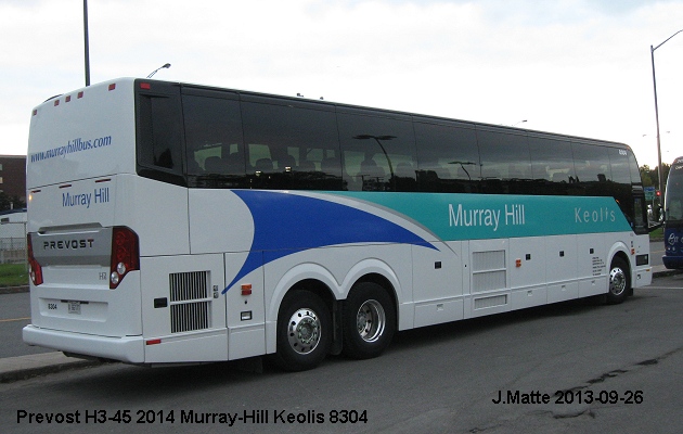 BUS/AUTOBUS: Prevost H3-45 2014 Murray Hill