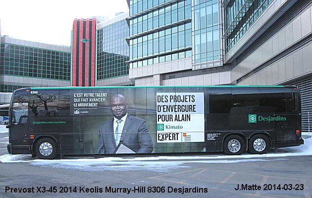 BUS/AUTOBUS: Prevost X3-45 2014 Keolis-Murray Hill