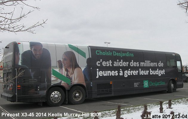 BUS/AUTOBUS: Prevost X3-45 2014 Keolis-Murray Hill