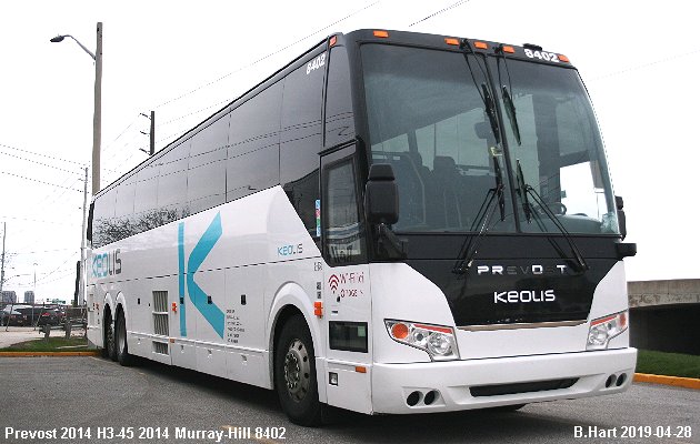 BUS/AUTOBUS: Prevost H3-45 2014 Keolis-Murray Hill