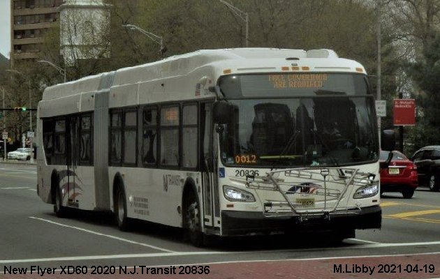 BUS/AUTOBUS: New Flyer XD 60 2020 N.J.Transit