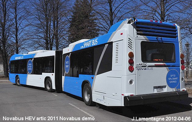 BUS/AUTOBUS: Novabus HEV artic 2012 Novabus