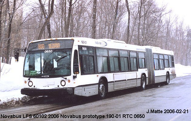 BUS/AUTOBUS: Novabus LFS 60102 2006 Novabus